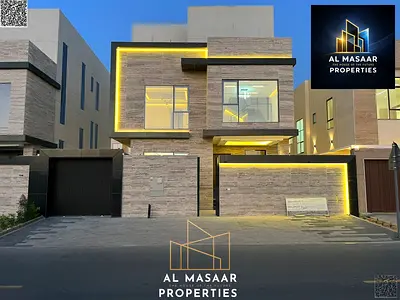 (Modern elevator + private pool) For sale: Luxurious modern villa, two floors and a roof, including air conditioning, registration and ownership fees,