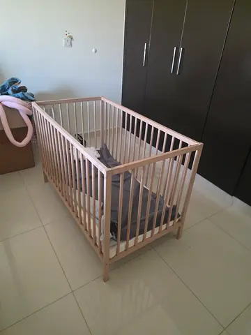 IKEA Wooden Baby Crib - Good Condition - Negotiable