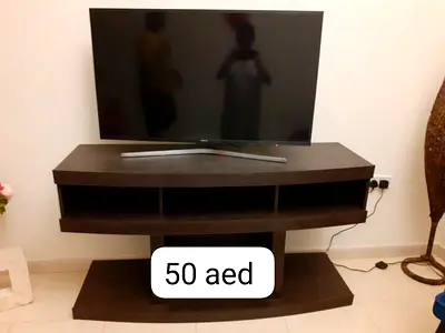 Dark Wood TV Stand / Entertainment Unit - Good Condition