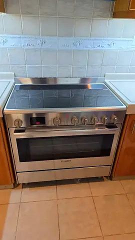 Bosch latest model electric ceramic 5 hobs stove oven dual fan premium stove 90x60 cooking range had