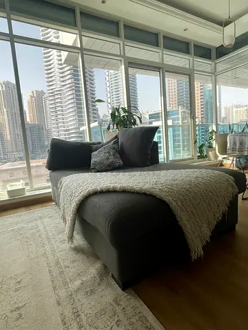 Modern Green Moss / Grey L-Shaped with Chaise | Sectional Couch | Excellent Condition