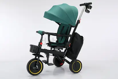 Baby Kids Folding Tricycle - Green