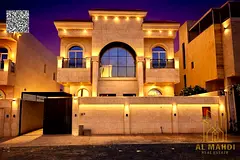 Two-story villa with all registration fees included, in one of Ajman's most prestigious areas. F