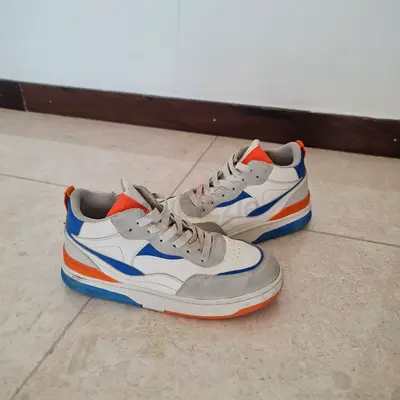 Zara white, blue and orange casual sneakers - size 36