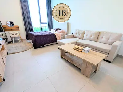 Furnished studio with beautiful view in aljada community