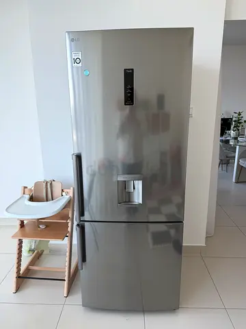 LG New Bottom Mount Refrigerator, Multi AirFlow, Smart Diagnosis, Platinum