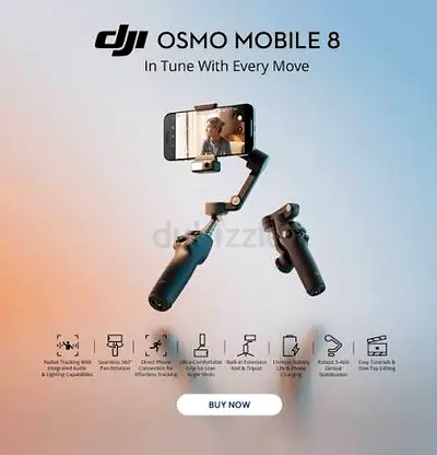 DJI Osmo Mobile 8 Smartphone Gimbal with Detachable Handles