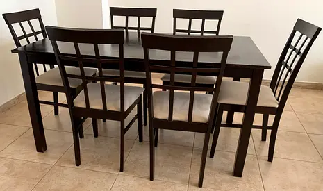 LAST CHANCE  “Dining Table+6 chairs”