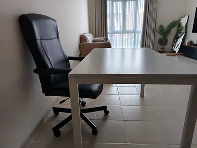Ikea Melltorp White Table  Ikea Millberget Office Chair- Mint Condition