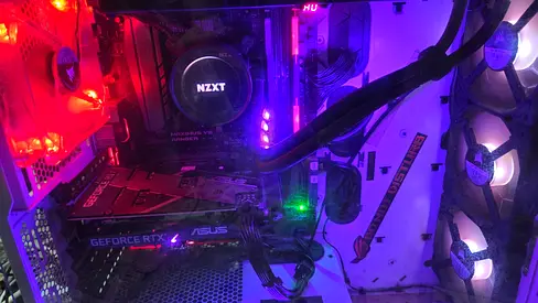 Gaming PC + Dual BenQ 144Hz Monitors Setup
