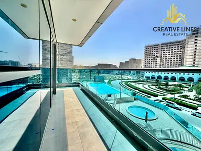 Chiller free | 2BHK apartment with maid’s room and stunning open, pool, and park views.
