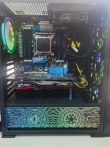Custom RGB Gaming  PC with Tempered Glass Case