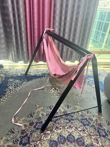 Pink Baby Swing Frame with Fabric  - Lightly Used