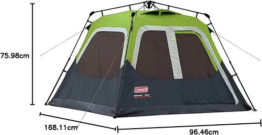 Coleman 6-Person Instant Tent - Quick Setup, Used Good Condition