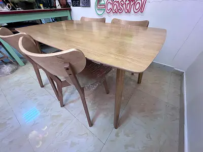 6 Seater Dining Table with 4 Matching Chairs