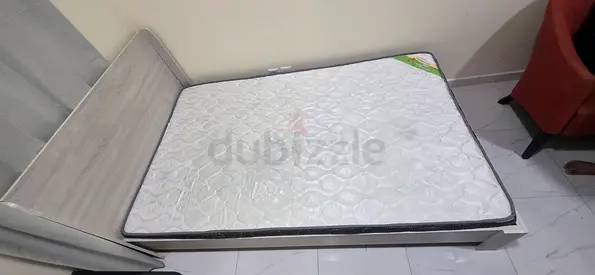Ikea queen bed with mattress