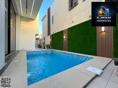 Villa with private pool and rooftop, custom finishing, including water and electricity connections a