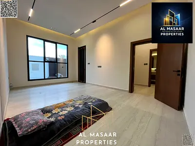 Excellent villa in Al Muwaihat, close to the mosque, Ajman Academy, and the Saudi German Academy, with a 15-meter front setback and freehold ownership