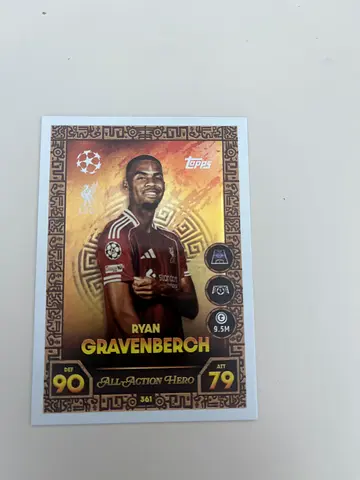 Topps UEFA Champions League Ryan Gravenberch Collectible Trading Card (Milan) - Rare Insert