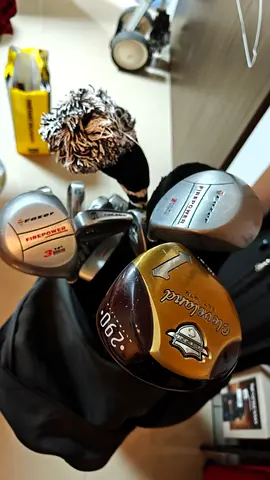 Set of Golf Clubs with Trolley and Balls