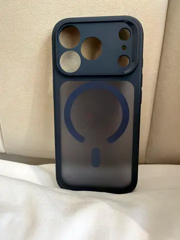 iPhone magnetic protective case (frosted blue) - used