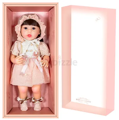 Baby Doll in Pink Dress with Box - Like New