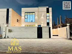 Elegant Stone-Façade Villa for Sale in Al Zahya – Ajman | 4 Bedrooms | Rooftop | Spacious Layout