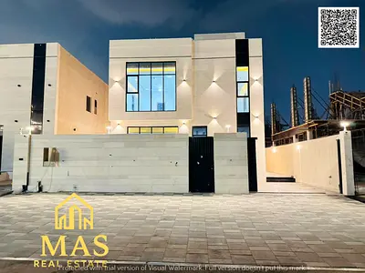 🏡 فيلا فاخرة للبيع في الزاهية – عجمان | واجهة حجر | 4 غرف | روف | مساحة مميزة