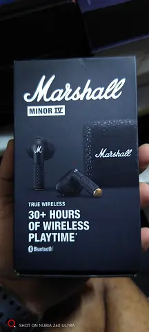 Marshall Minor IV True Wireless Earbuds - Black (30+ hrs)