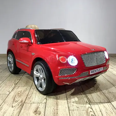 Red Bentley Ride-On Electric Car for Kids — 12V, Remote Control
