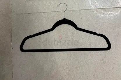 Black Non Slip Velvet Coat Hanger 40 Pack