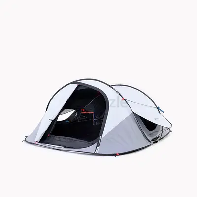 Instant 3-person camping tent, 2 Seconds Fresh  Black
