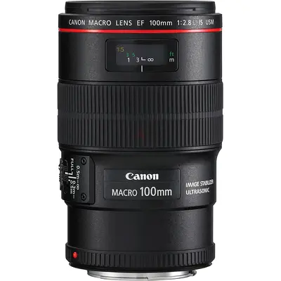 Canon EF 100mm f2.8L Macro IS USM Camera Lens