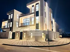 3-story villa for sale in Al Bahia, Ajman | 5 master bedrooms + swimming pool | Super deluxe finishi