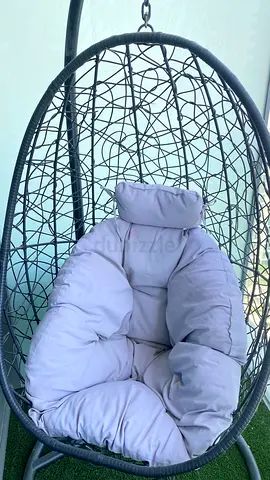 Hanging Egg/Rattan Swing Chair with Cushion - Good Condition