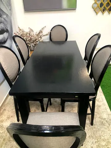 THE ONE Solidwood dining Table with 6-chairs