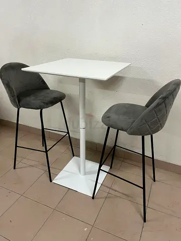 Bar table with two chairs