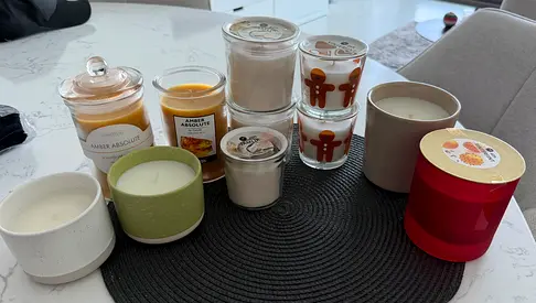 Set of 11 Scented Jar Candles - Mixed Sizes