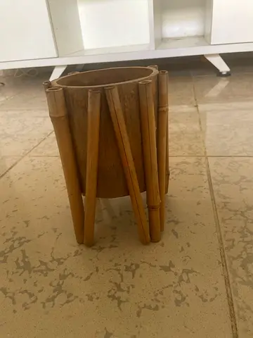 Bamboo plant pot