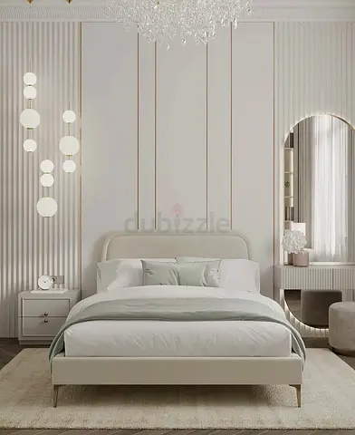 Minimalist Modern Upholstered Bed