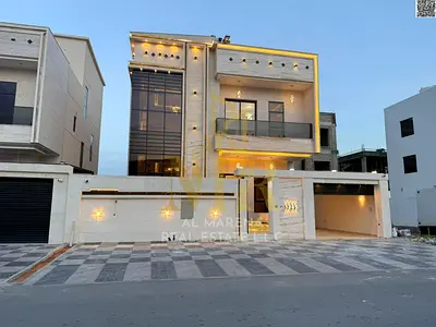 فيلا فاخرة للبيع في العامرة طابقين وروف + تكييف مركزي شامل الكهرباء والمياه و ومكيفات مركزي تملك حر
