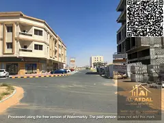 Residential/commercial land for sale on a corner lot with two street frontages in Ajman, Al Alia Glo