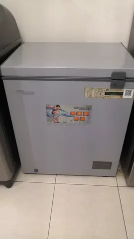 Used Chest Freezer - Compact Silver (Good Working Condition)