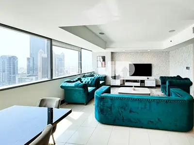 High-Floor 2BR Fully Furnished Duplex Skyline View
