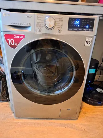 LG 10kg Front Load Washer Dryer (Silver) - Excellent Working Condition