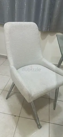 Light Grey Upholstered Dining/Accent Chair -need little repair ,for free
