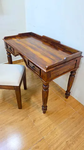 Marina Home Solid Wood Study Desk With Chair