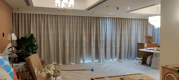 Full-length Blackout Fabric Curtains - Set for Bedroom/Living Room