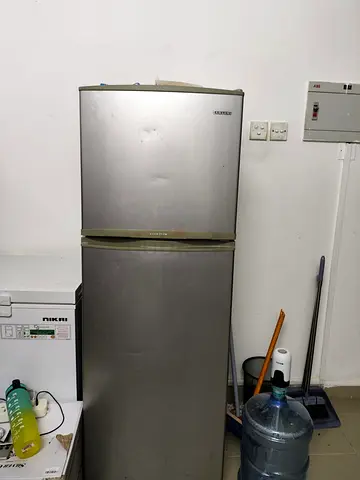 Silver Two-Door Refrigerator - Compact Top Freezer , little cooling issue