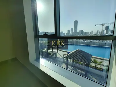 غرفة نوم واحدة مطلة على حمام السباحة | برج الرمال | منطقة JVC 13